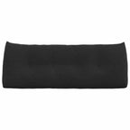Cuscino per Schiena Nero 120 x 24 x 50 cm Velluto