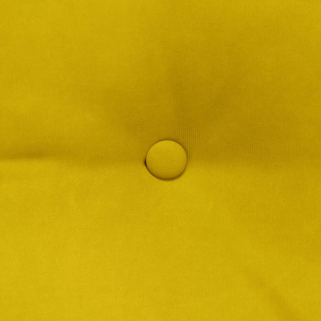 Cuscino per Schiena Giallo 120 x 24 x 50 cm Velluto