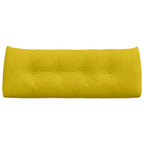Cuscino per Schiena Giallo 120 x 24 x 50 cm Velluto