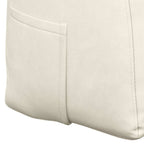 Cuscino per Schiena Crema 120 x 24 x 50 cm Velluto