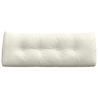 Cuscino per Schiena Crema 120 x 24 x 50 cm Velluto