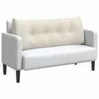 Cuscino per Schiena Crema 120 x 24 x 50 cm Velluto