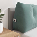 Cuscino per Schiena Verde Mare 120 x 24 x 50 cm Velluto