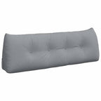 Cuscino per Schiena Grigio chiaro 140 x 24 x 50 cm Tessuto
