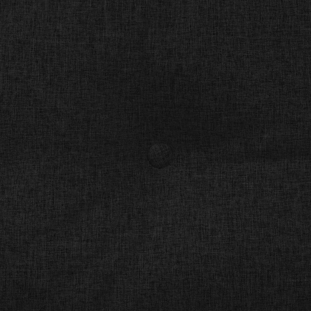 Cuscino per Schiena Nero 140 x 24 x 50 cm Tessuto