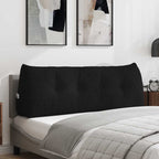 Cuscino per Schiena Nero 140 x 24 x 50 cm Tessuto