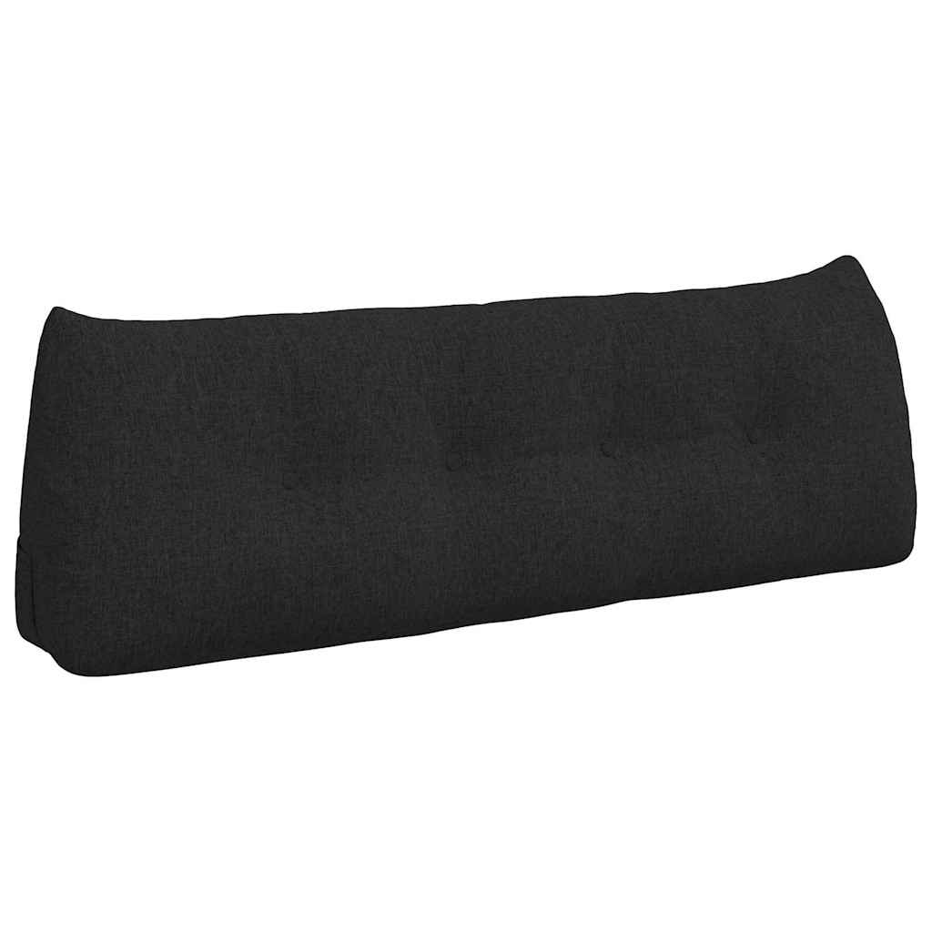 Cuscino per Schiena Nero 140 x 24 x 50 cm Tessuto
