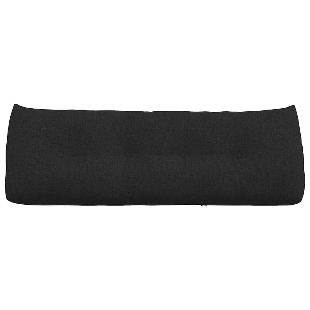 Cuscino per Schiena Nero 140 x 24 x 50 cm Tessuto