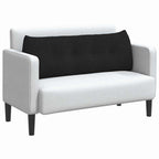 Cuscino per Schiena Nero 140 x 24 x 50 cm Tessuto