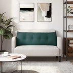 Cuscino per Schiena Verde Scuro 140 x 24 x 50 cm Tessuto