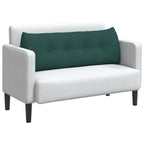 Cuscino per Schiena Verde Scuro 140 x 24 x 50 cm Tessuto