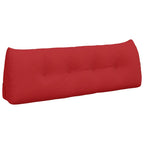 Cuscino per Schiena Rosso 140 x 24 x 50 cm Tessuto