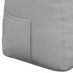Cuscino per Schiena Grigio Nuvola 140 x 24 x 50 cm Tessuto