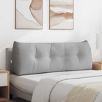 Cuscino per Schiena Grigio Nuvola 140 x 24 x 50 cm Tessuto