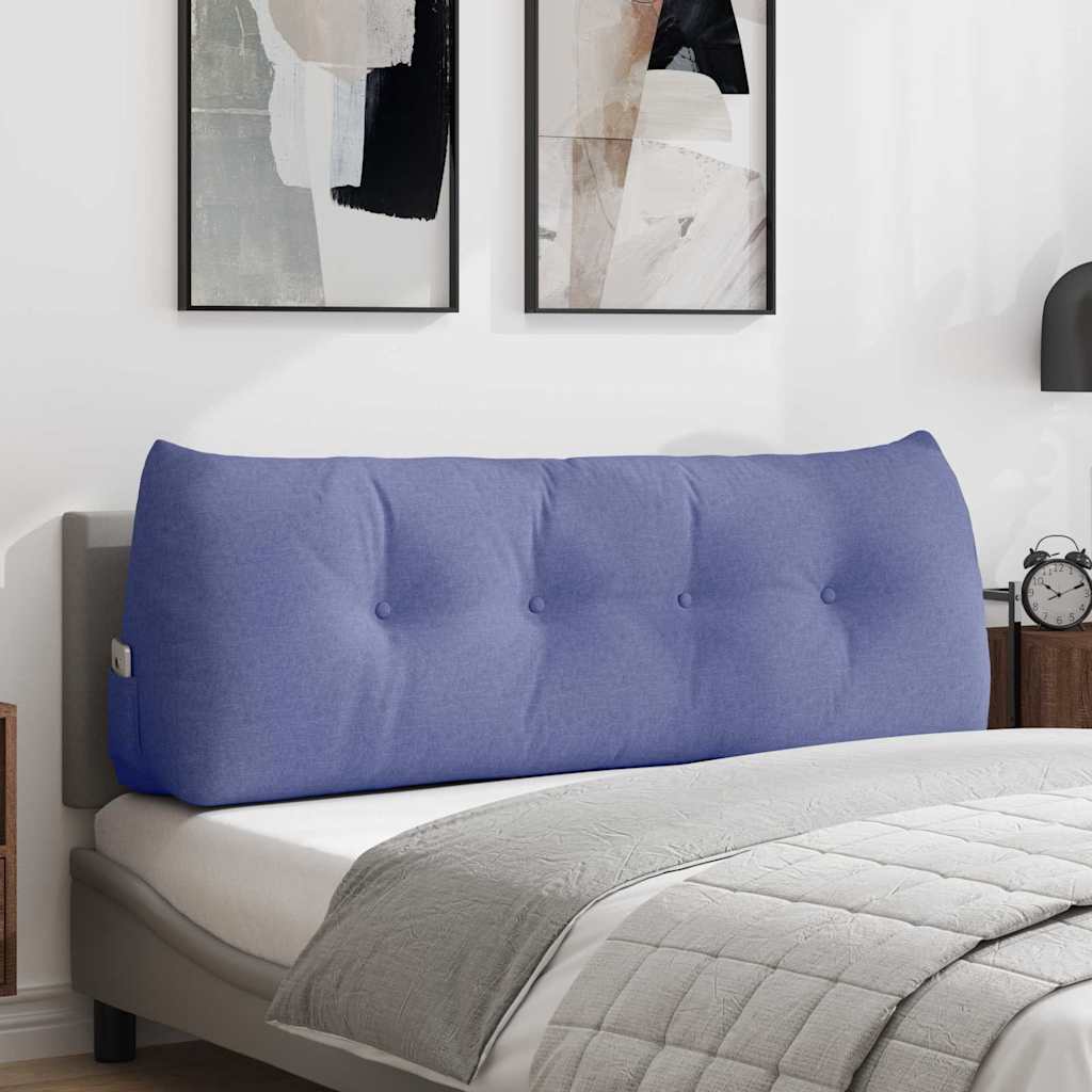 Cuscino per Schiena Blu jeans 140 x 24 x 50 cm Tessuto