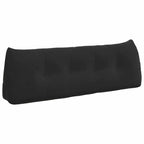 Cuscino per Schiena Nero 140 x 24 x 50 cm Velluto