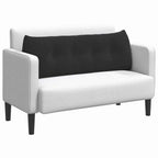 Cuscino per Schiena Nero 140 x 24 x 50 cm Velluto