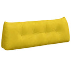 Cuscino per Schiena Giallo 140 x 24 x 50 cm Velluto