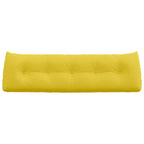 Cuscino per Schiena Giallo Chiaro 160 x 24 x 50 cm Tessuto