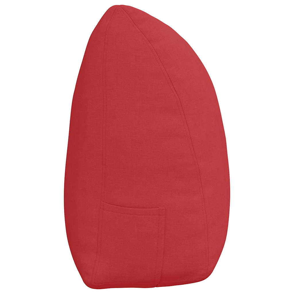 Cuscino per Schiena Rosso 160 x 24 x 50 cm Tessuto