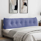 Cuscino per Schiena Blu jeans 180 x 24 x 50 cm Tessuto