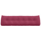 Cuscino per Schiena Rosso Vino 180 x 24 x 50 cm Velluto