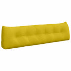 Cuscino per Schiena Giallo 180 x 24 x 50 cm Velluto