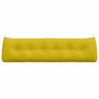 Cuscino per Schiena Giallo 180 x 24 x 50 cm Velluto