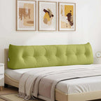 Cuscino per Schiena Verde chiaro 200 x 24 x 50 cm Tessuto