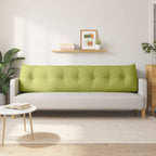Cuscino per Schiena Verde chiaro 200 x 24 x 50 cm Tessuto