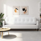 Cuscino per Schiena Bianco 200 x 24 x 50 cm Tessuto