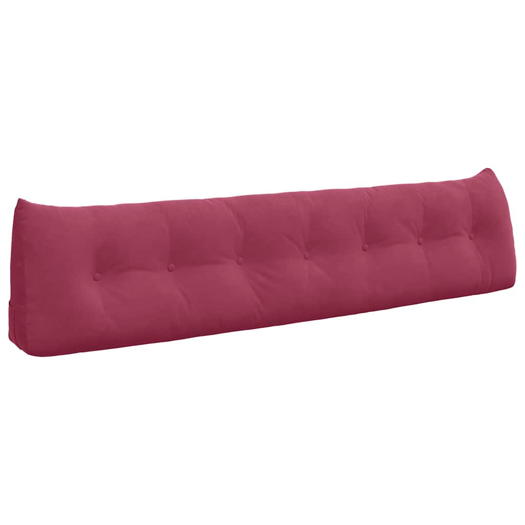 Cuscino per Schiena Rosso Vino 200 x 24 x 50 cm Velluto