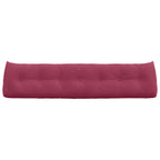Cuscino per Schiena Rosso Vino 200 x 24 x 50 cm Velluto