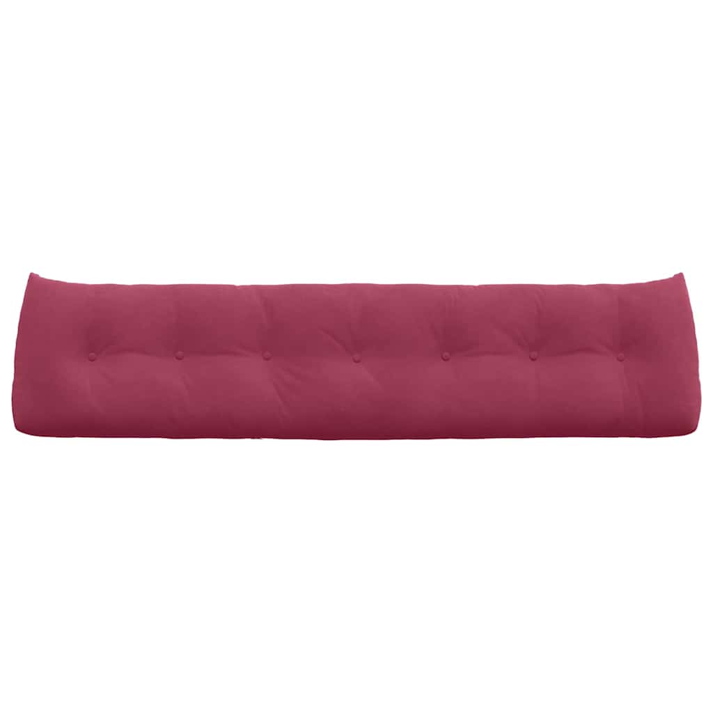 Cuscino per Schiena Rosso Vino 200 x 24 x 50 cm Velluto