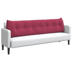 Cuscino per Schiena Rosso Vino 200 x 24 x 50 cm Velluto