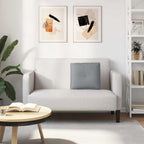 Cuscino per Schiena Grigio chiaro 50 x 19 x 45 cm Tessuto