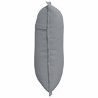Cuscino per Schiena Grigio chiaro 50 x 19 x 45 cm Tessuto