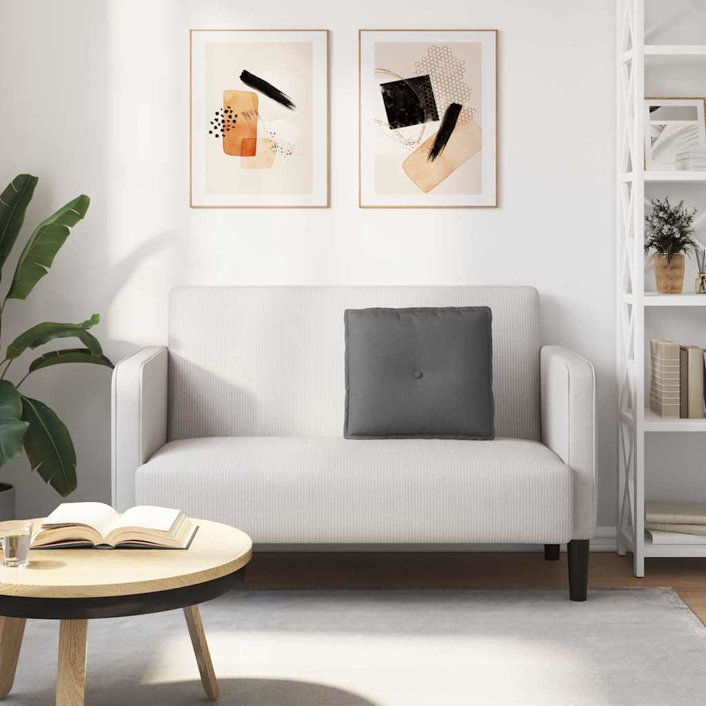 Cuscino per Schiena Grigio scuro 50 x 19 x 45 cm Tessuto