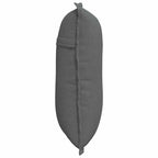 Cuscino per Schiena Grigio scuro 50 x 19 x 45 cm Tessuto