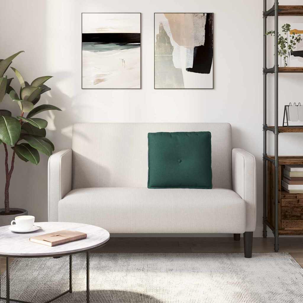 Cuscino per Schiena Verde Scuro 50 x 19 x 45 cm Tessuto