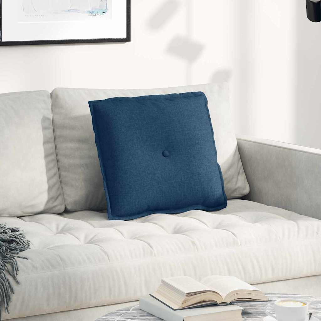 Cuscino per Schiena Blu 50 x 19 x 45 cm Tessuto