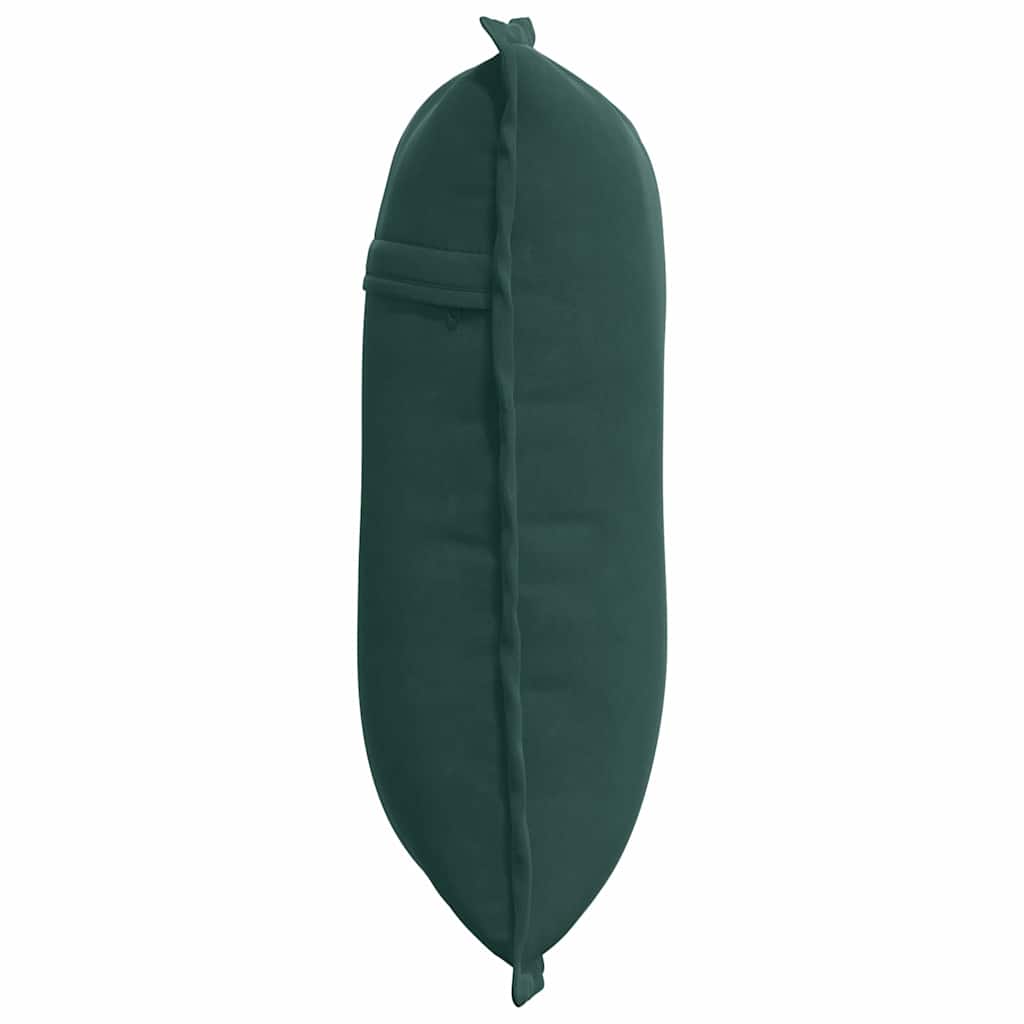 Cuscino per Schiena Verde Scuro 50 x 45 cm Tessuto in Cords