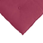 Cuscino per Schiena Rosso Vino 50 x 45 cm Tessuto in Cords