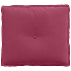 Cuscino per Schiena Rosso Vino 50 x 45 cm Tessuto in Cords