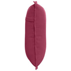 Cuscino per Schiena Rosso Vino 50 x 45 cm Tessuto in Cords