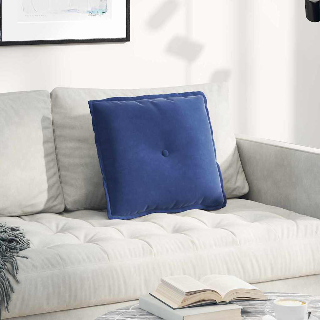 Cuscino per Schiena Blu Polizia 50 x 45 cm Tessuto in Cords