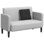Cuscino per Schiena Nero 50 x 45 cm Tessuto in Microfibra