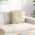 Cuscino per Schiena Crema 50 x 45 cm Tessuto in Microfibra