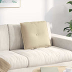 Cuscino per Schiena Crema 50 x 45 cm Tessuto in Microfibra