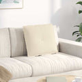 Cuscino per Schiena Beige 50 x 45 cm Tessuto in Microfibra